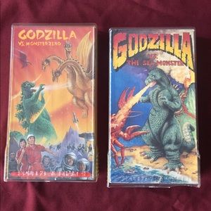 Set of two Godzilla VHS Tapes